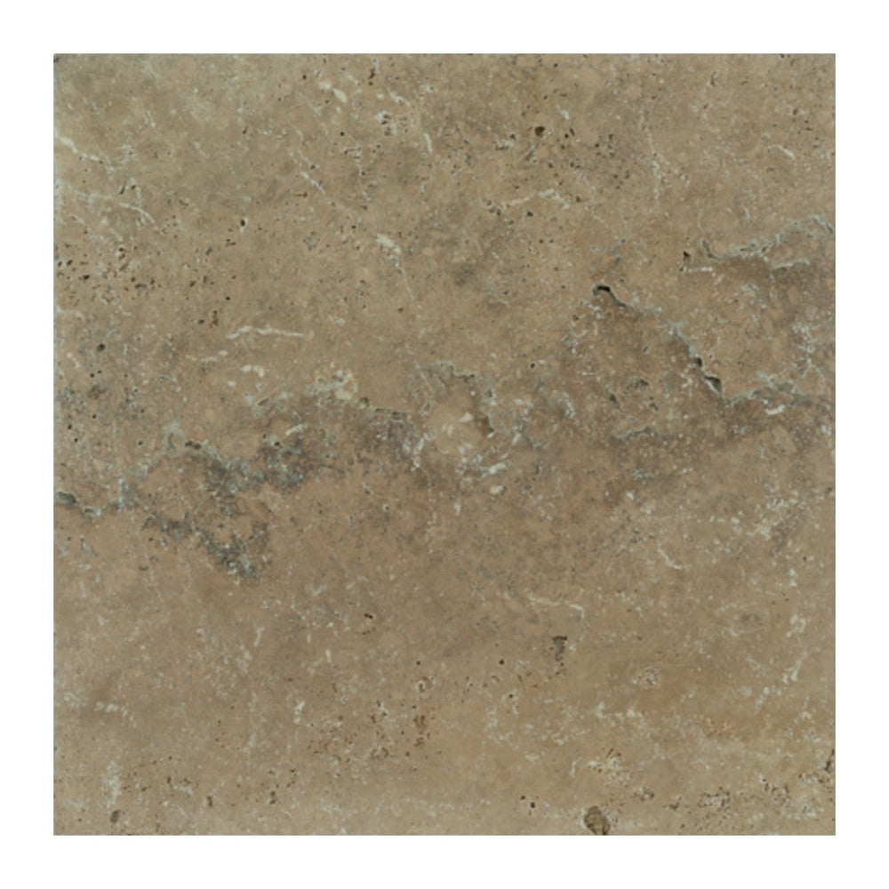 Keystone 16" x 16" Ivory Rustic Tumbled Travertine Paver