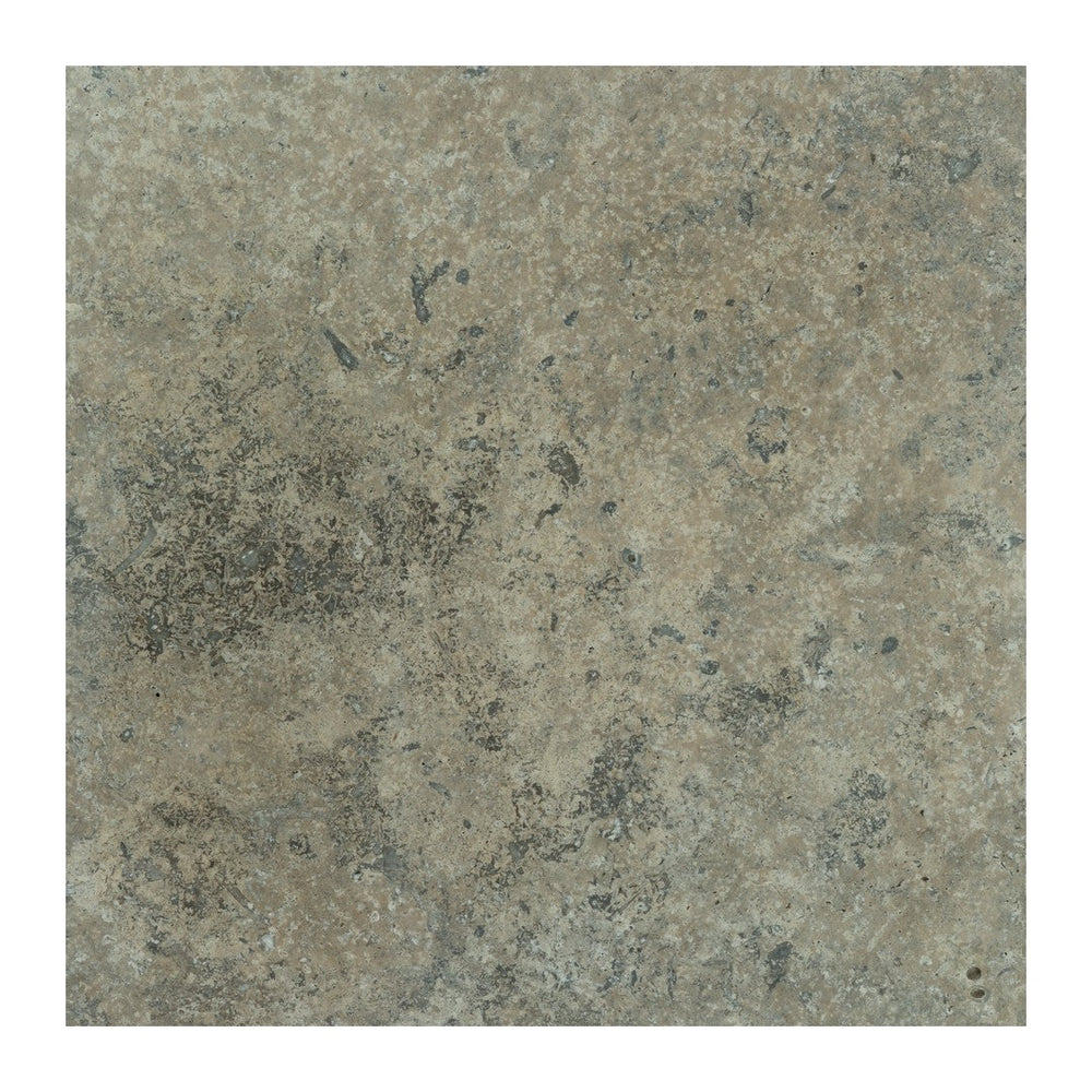 Keystone 16" x 16" Nordic Silver Tumbled Travertine Paver