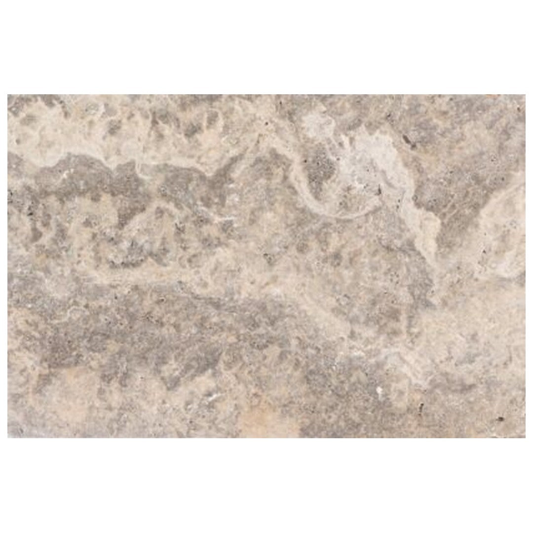 Keystone 16" x 24" Nordic Silver Tumbled Travertine Paver