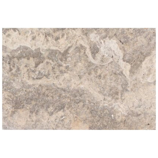 Keystone 16" x 24" Nordic Silver Tumbled Travertine Paver