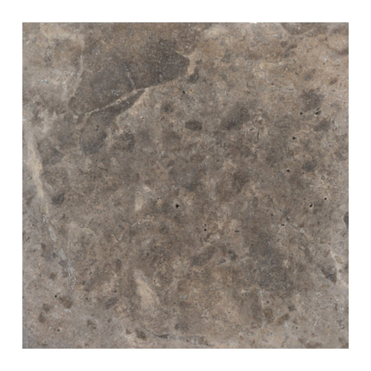 Keystone 24" x 24" Nordic Silver Tumbled Travertine Paver
