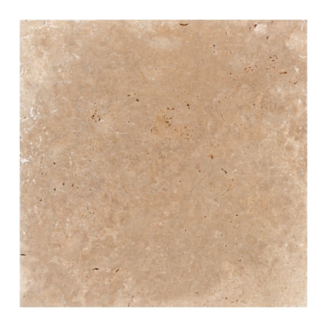 Keystone 24" x 24" Ivory Light Tumbled Travertine Paver