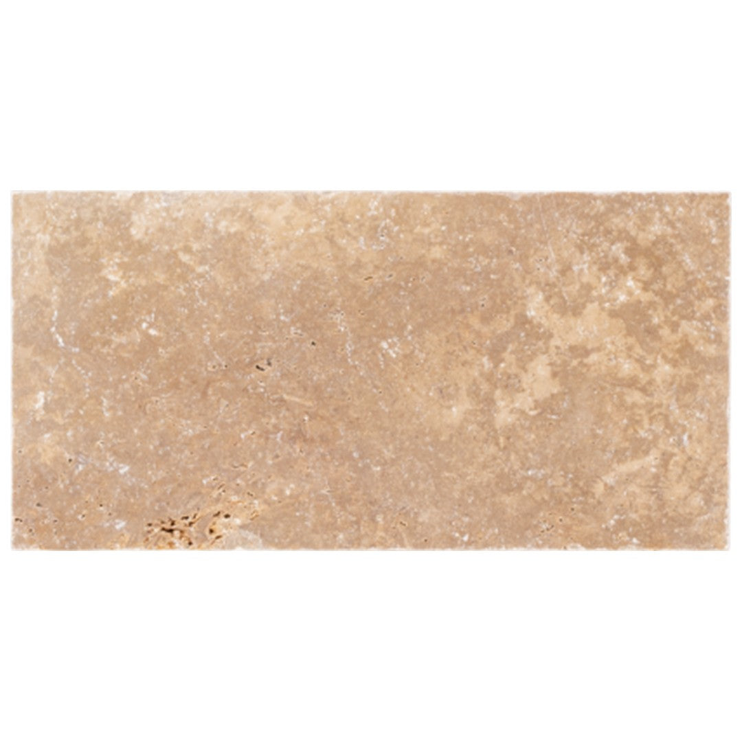 Keystone 6" x 12" American Chestnut Tumbled Travertine Paver
