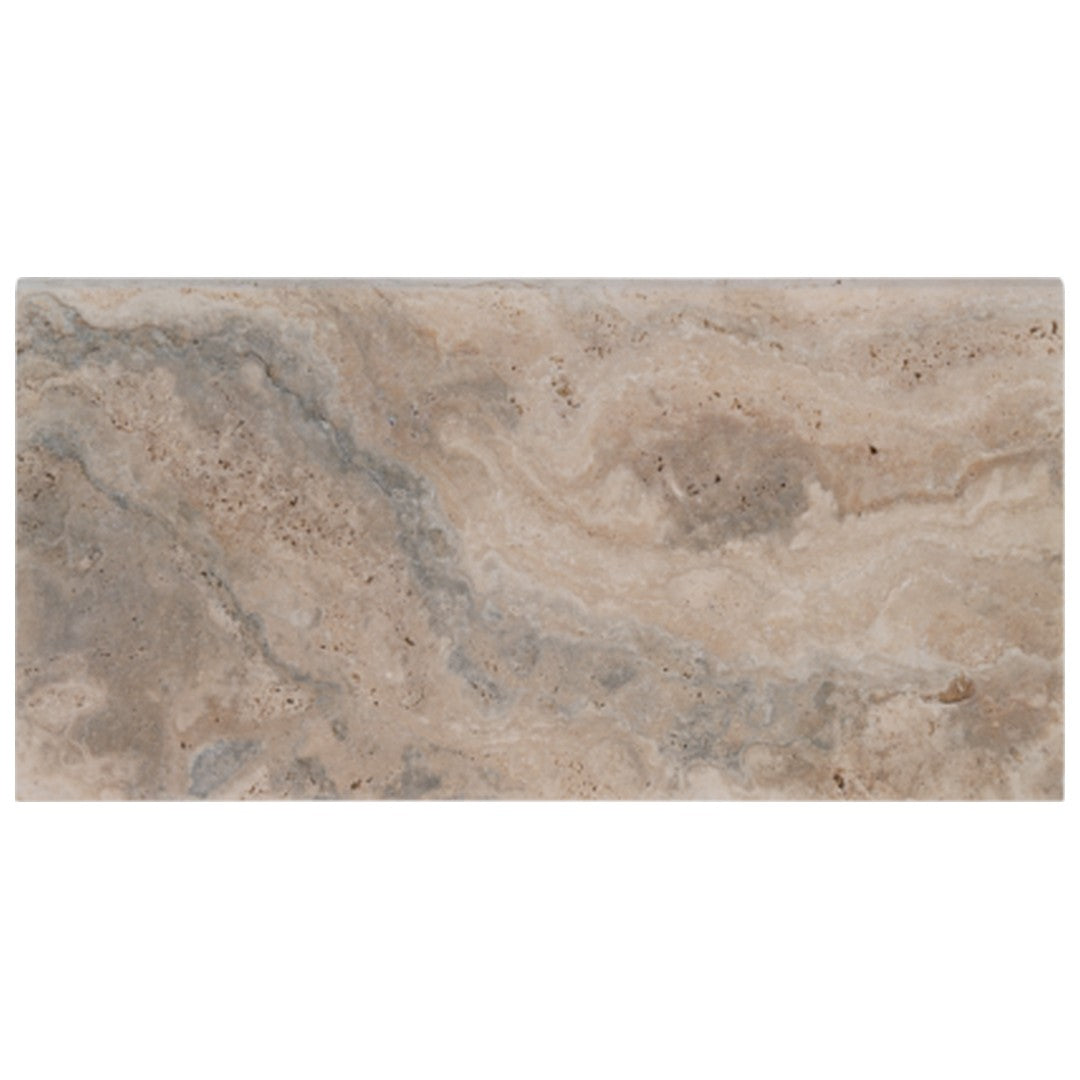 Keystone 12" x 24" Tiramisu Travertine Bullnose Coping