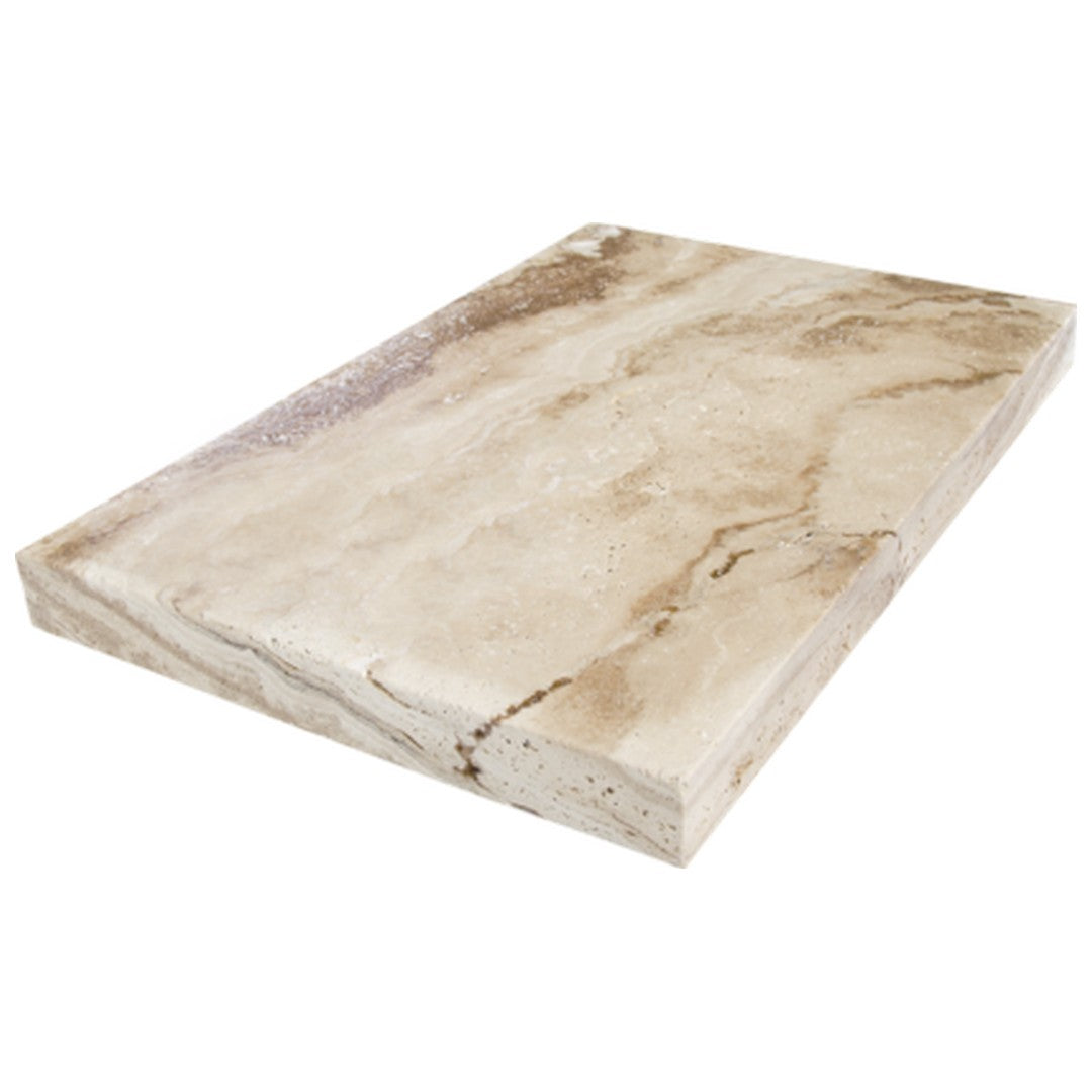 Keystone 16" x 24" Tiramisu Tumbled Travertine 5Cm Paver-Tiramisu