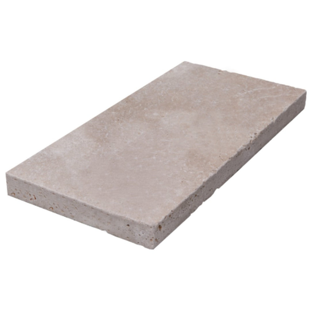 Keystone 16" x 24" Extra Light Tumbled Travertine 5Cm Paver