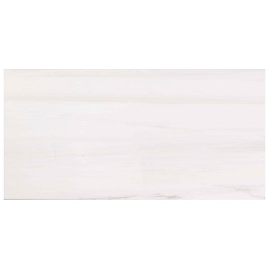 Keystone 12" x 24" Bianco Dolomite Polished Marble Tile