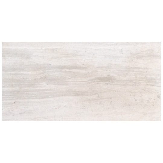 Keystone 12" x 24" Bianco Wood Honed Limestone Filled Tile