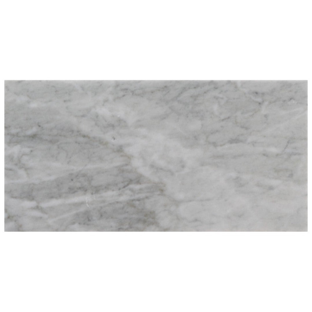 Keystone 12" x 24" Carrara Polished Marble Tile