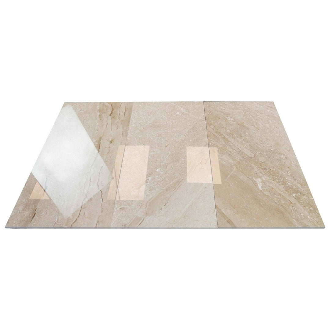 Keystone 12" x 24" Daino Reale Polished Marble Tile-Daino Reale