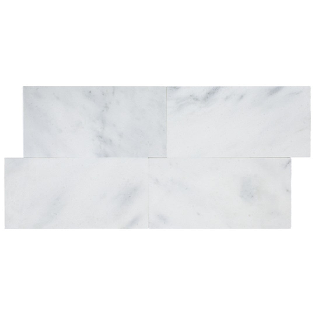 Keystone 12" x 24" Snow White Polished Marble Tile