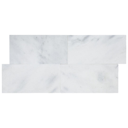 Keystone 12" x 24" Snow White Polished Marble Tile