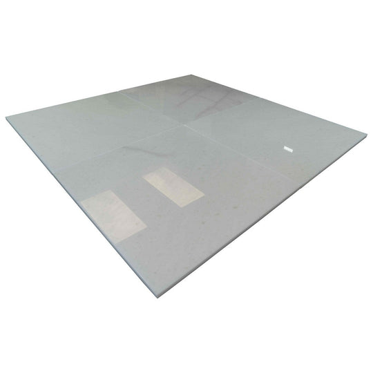 Keystone 18" x 18" Snow White Polished Marble Tile-Snow White