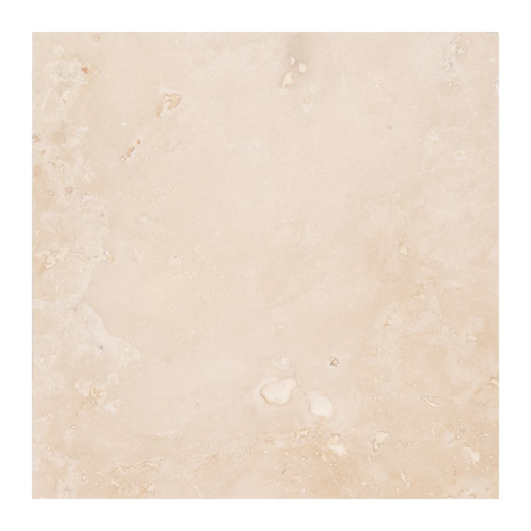 Keystone 12" x 12" Extra Light Honed Travertine Filled Tile