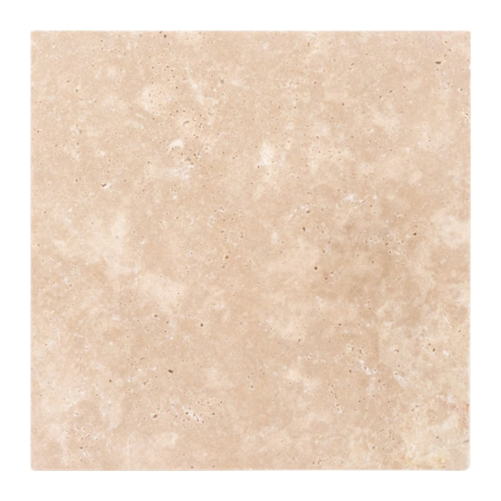 Keystone 12" x 12" Extra Light Tumbled Travertine Tile
