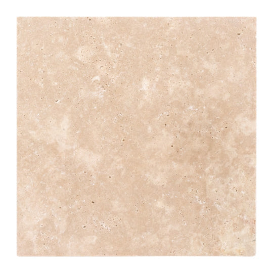Keystone 12" x 12" Extra Light Tumbled Travertine Tile