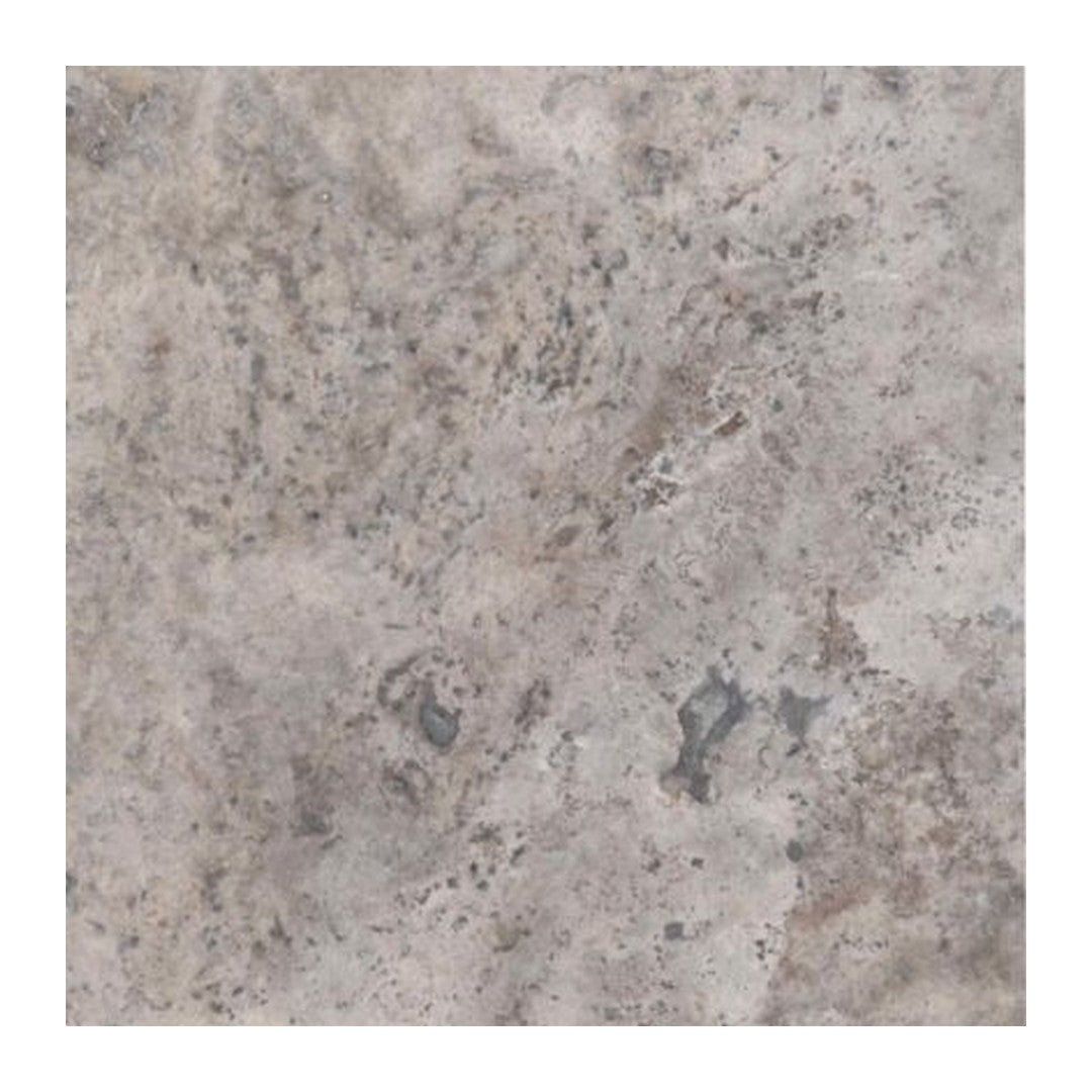 Keystone 12" x 12" Nordic Silver Honed Travertine Filled Tile