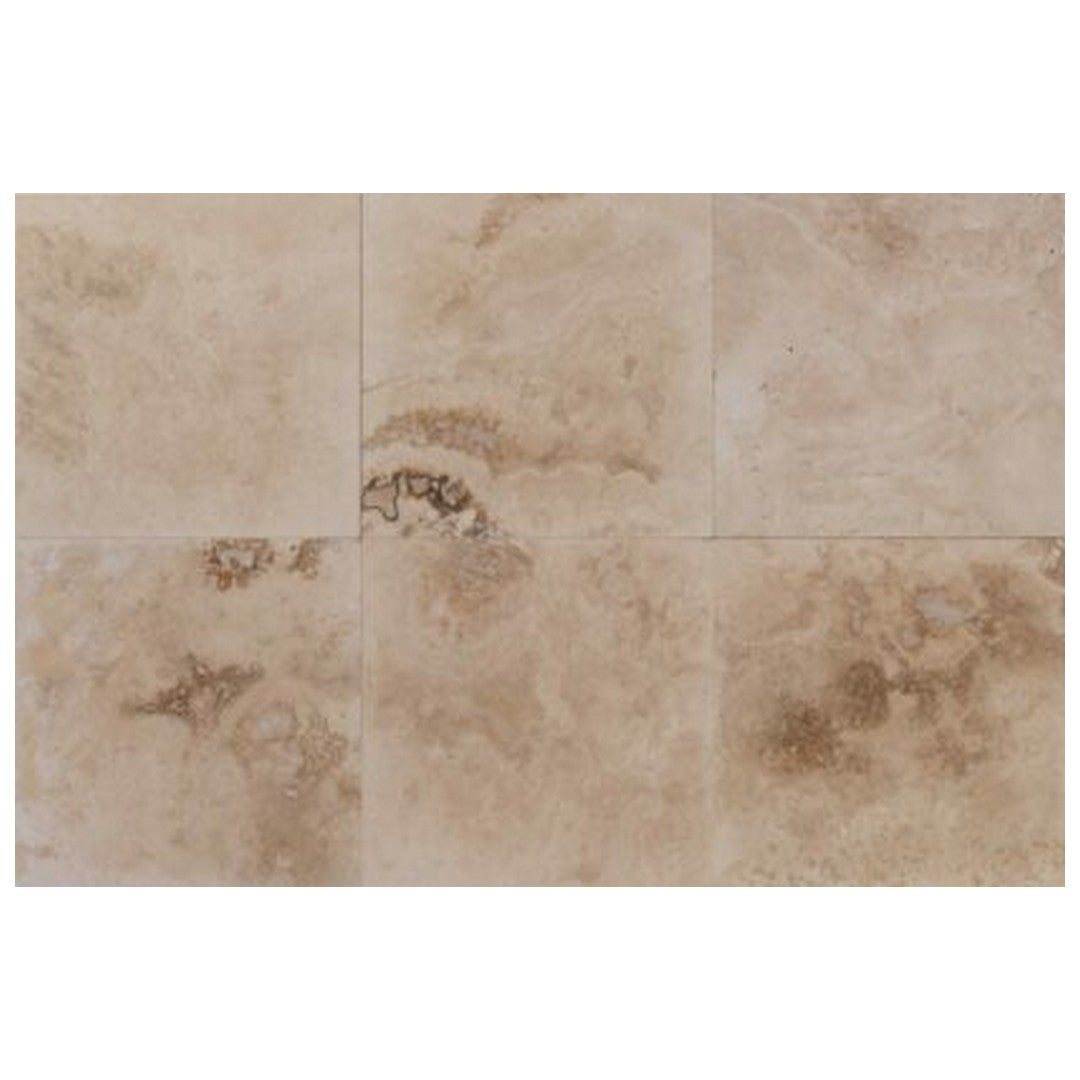 Keystone 12" x 12" Tiramisu Honed Travertine Filled Tile-Tiramisu