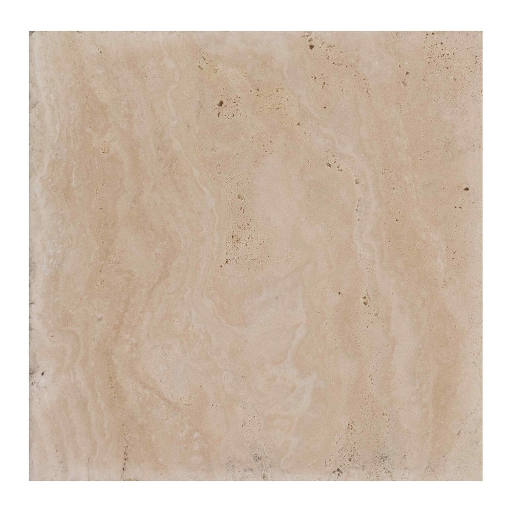 Keystone 16" x 16" Tiramisu Chiseled Brushed Travertine Tile