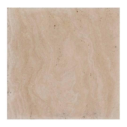 Keystone 16" x 16" Tiramisu Chiseled Brushed Travertine Tile