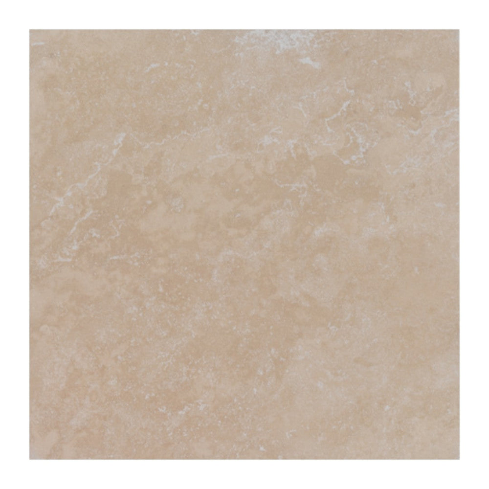 Keystone 18" x 18" Extra Light Honed Travertine Filled Tile