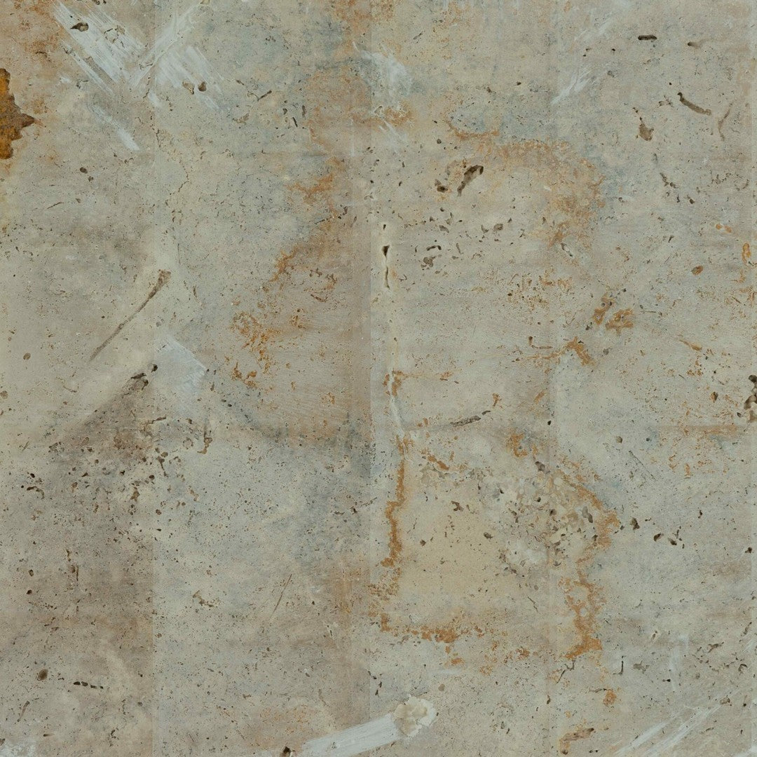 Keystone 18" x 18" Ivory Rustic Honed Travertine Filled Tile-Ivory Rustic