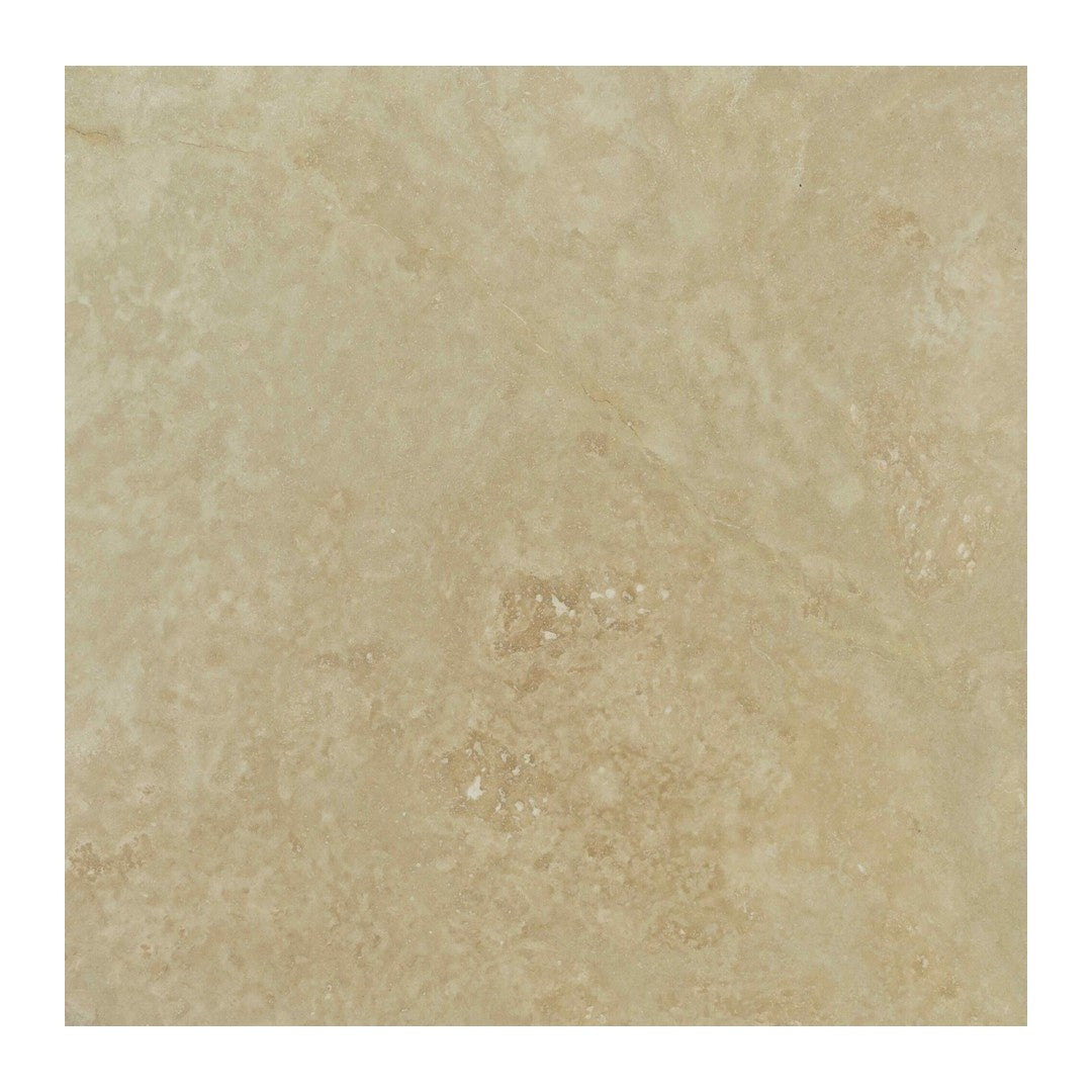 Keystone 18" x 18" Ivory Light Honed Travertine Filled Tile