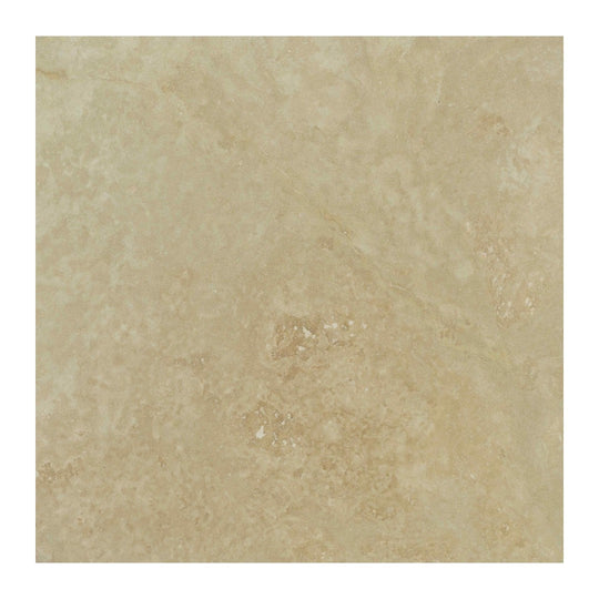 Keystone 18" x 18" Ivory Light Honed Travertine Filled Tile