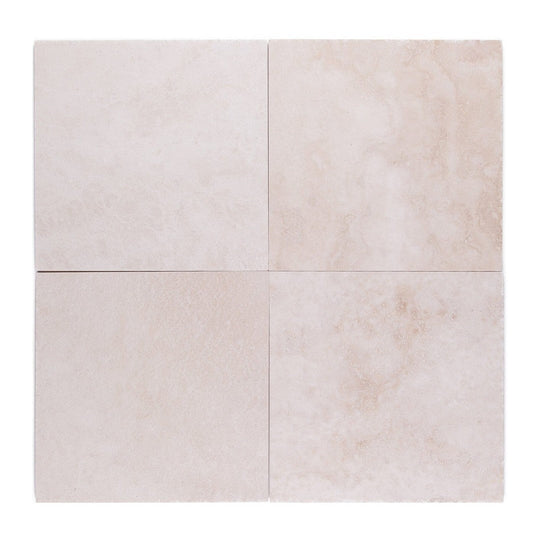 Keystone 24" x 24" Extra Light Honed Travertine Filled Tile