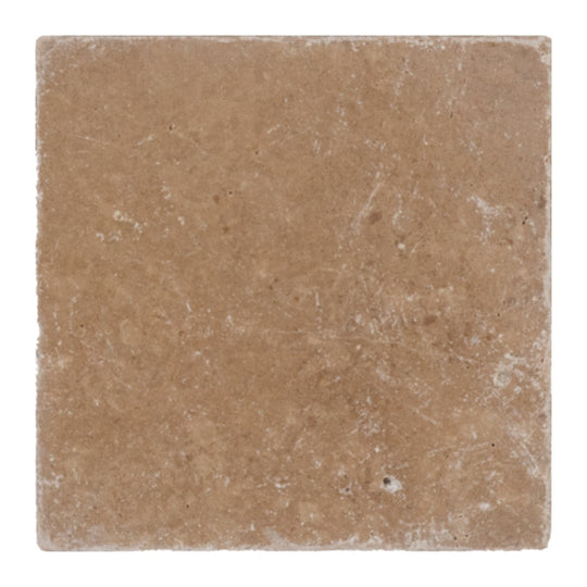 Keystone 6" x 6" Noce Tumbled Travertine Tile