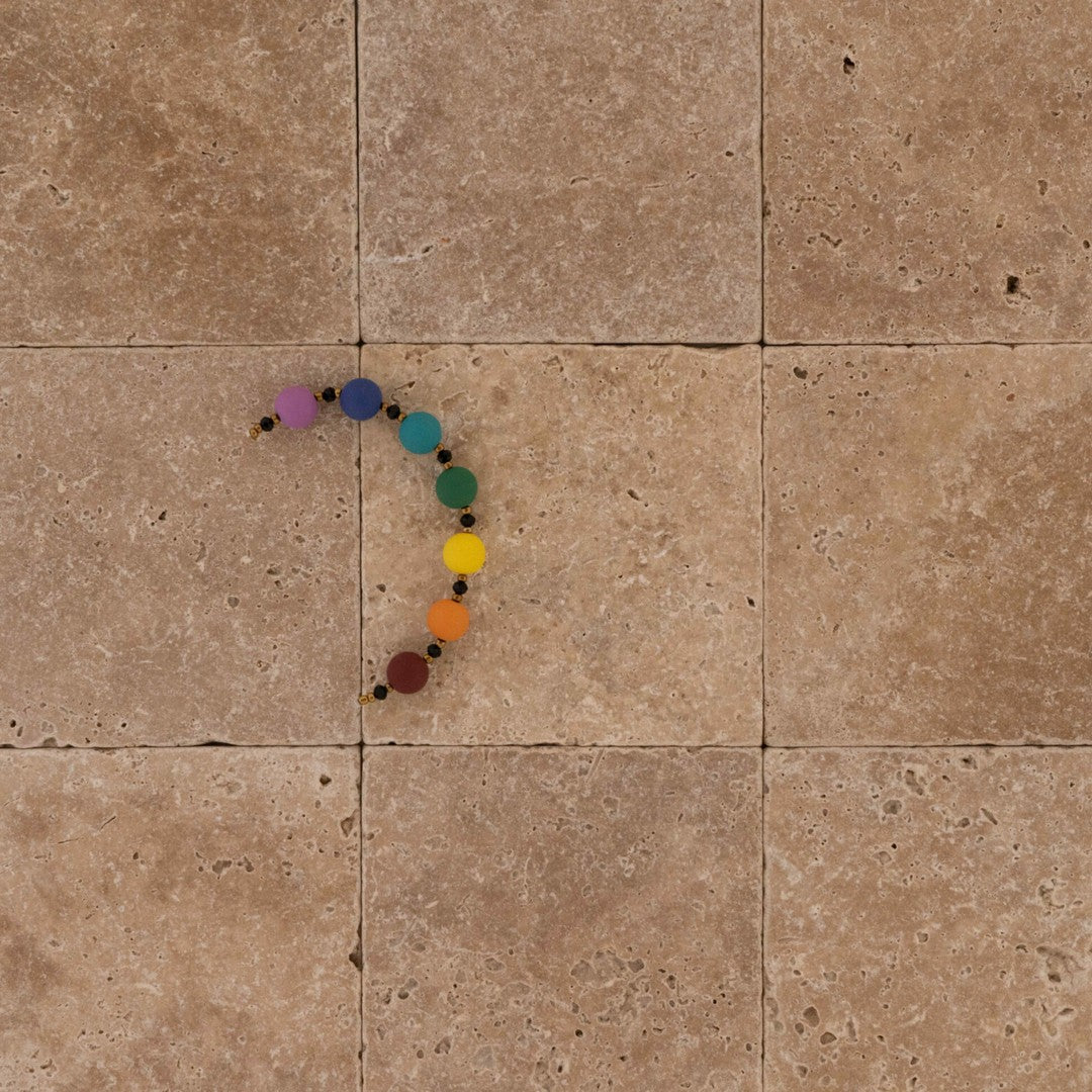 Keystone 6" x 6" Ivory Light Tumbled Travertine Tile-Ivory Light