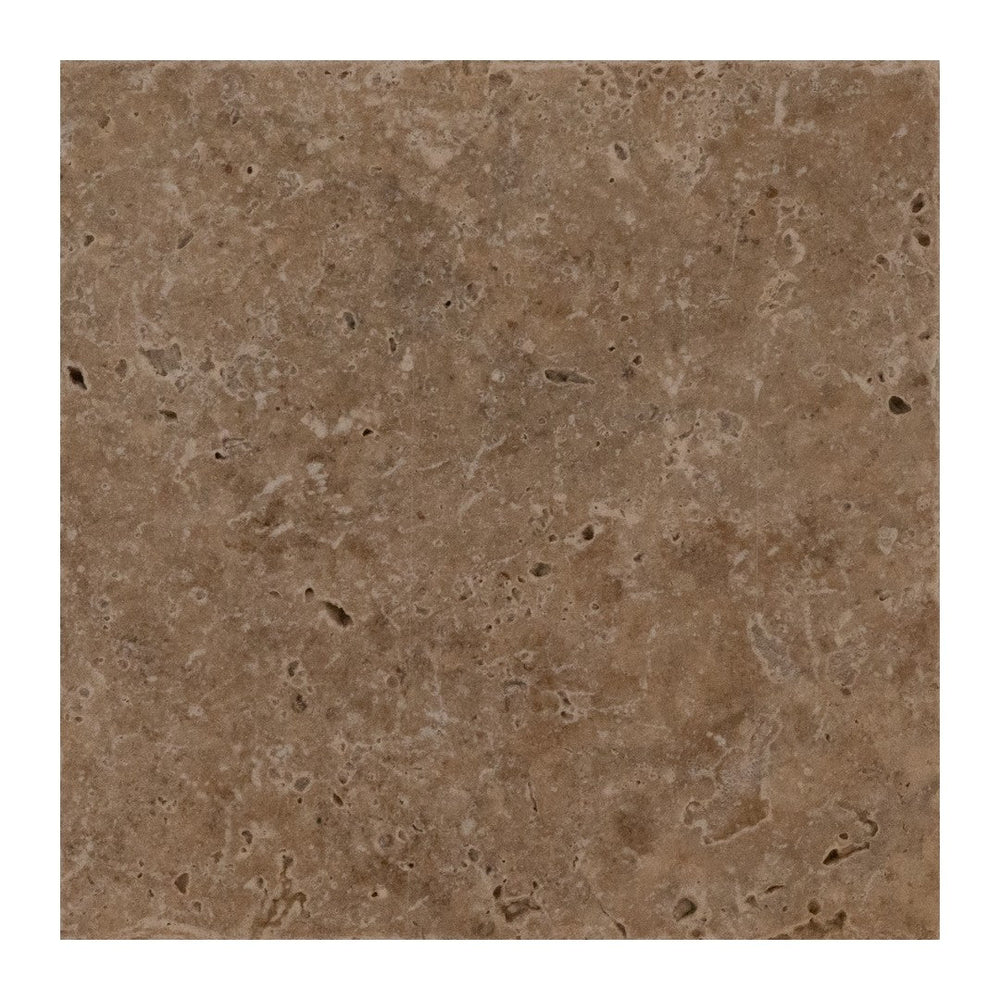 Keystone 6" x 6" Ivory Light Tumbled Travertine Tile