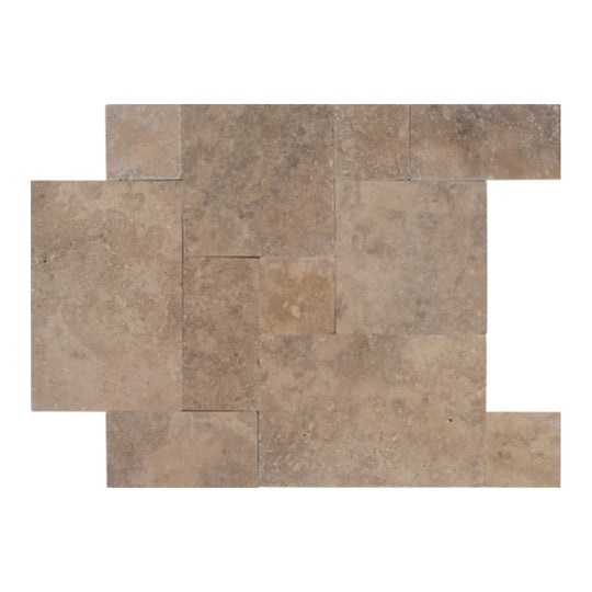 Keystone Classic Travertine Tumbled Versailles Pattern Paver