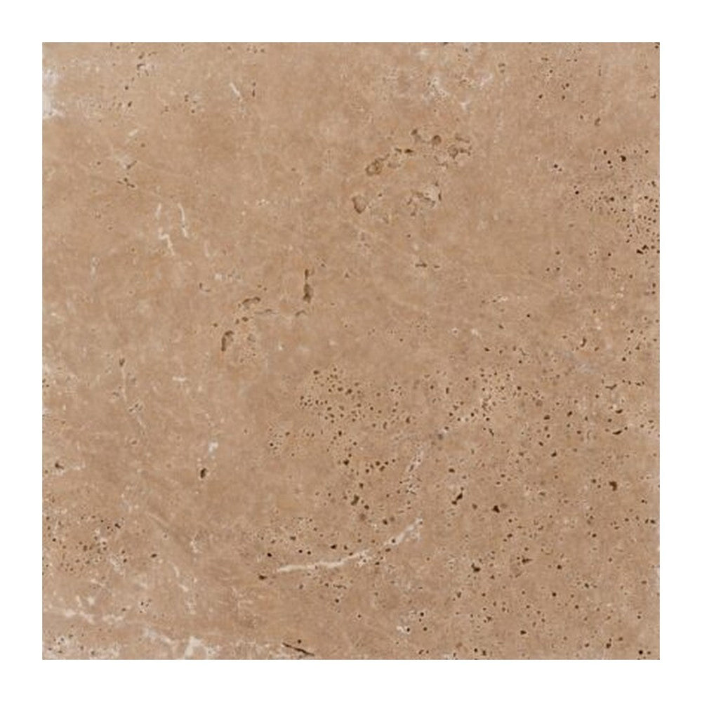 Keystone 6" x 6" Ivory Light Sandblasted Travertine Paver
