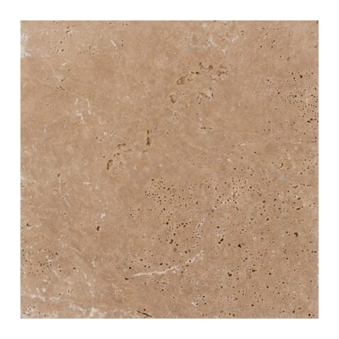 Keystone 6" x 6" Ivory Light Sandblasted Travertine Paver