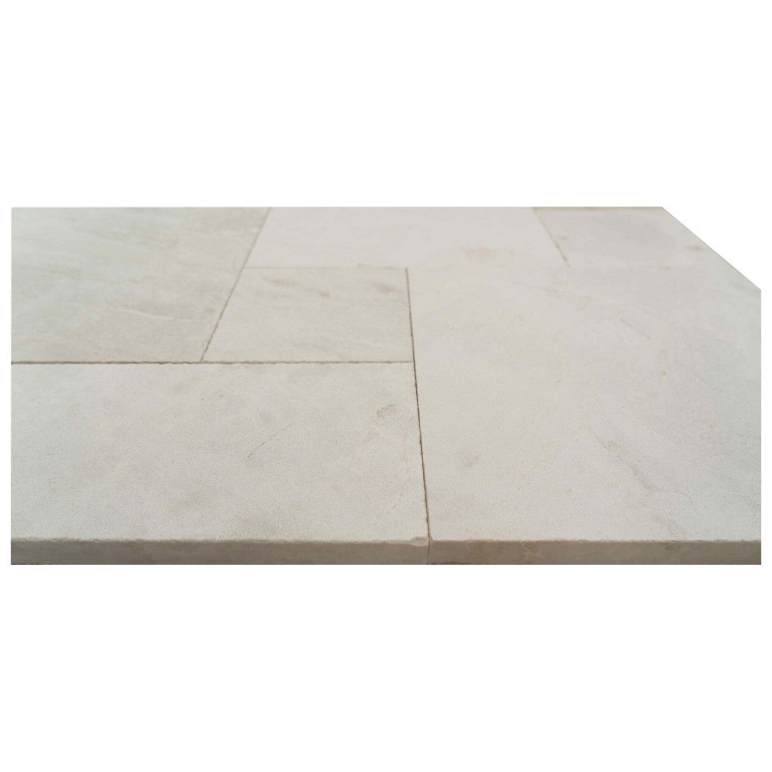 Keystone Troy Beige Sandblasted Marble Versailles Pattern Paver-Troy Beige