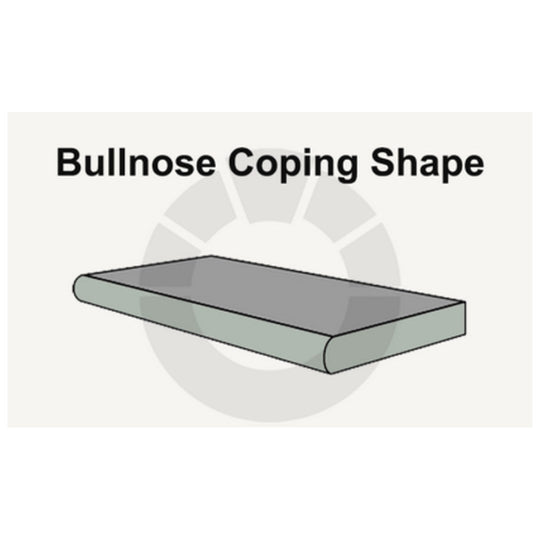 Keystone 12" x 24" Belfonte Sandblasted Marble Bullnose Coping-Belfonte