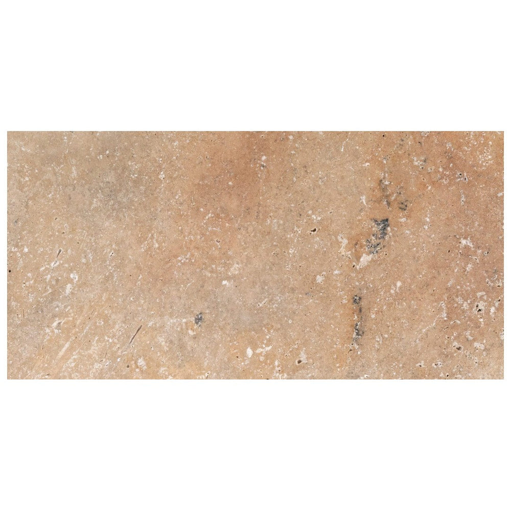 Keystone 4" x 12" Ivory Rustic Tumbled Travertine 5Cm Paver