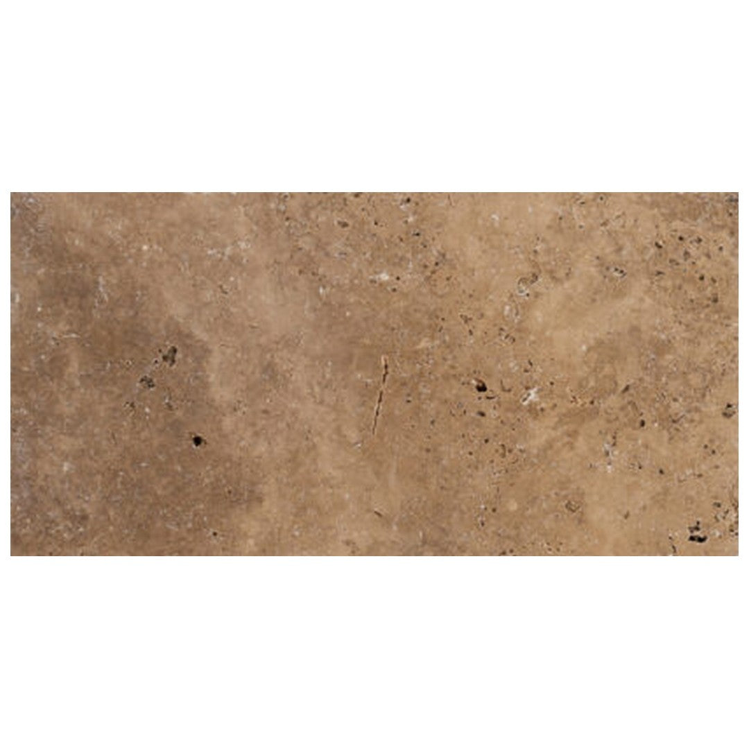 Keystone 4" x 12" American Chestnut Travertine 5Cm Bullnose Coping