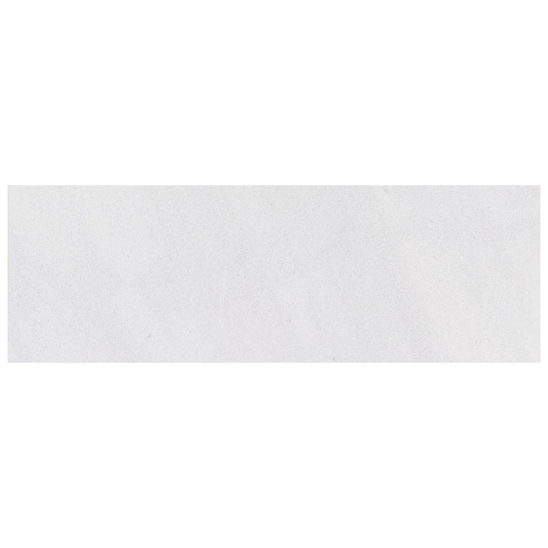 Keystone 4" x 12" Snow White Sandblasted Marble 5Cm Bullnose Coping