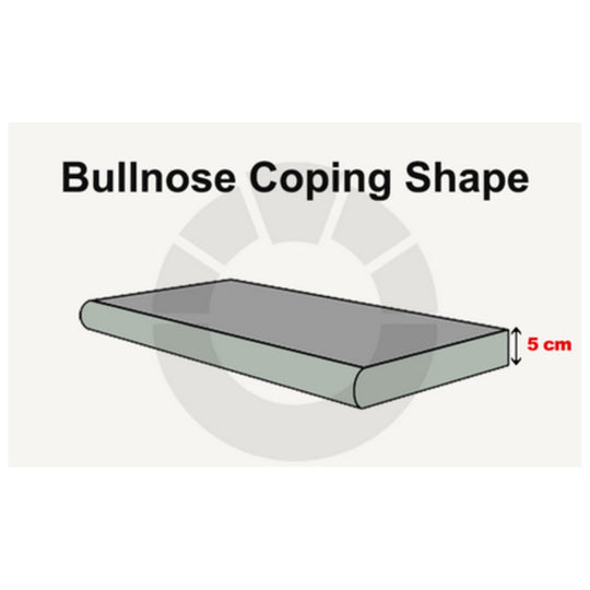 Keystone 4" x 12" Snow White Marble 5Cm Bullnose Coping-Snow White