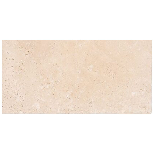 Keystone 4" x 12" Extra Light Tumbled Travertine 5Cm Paver