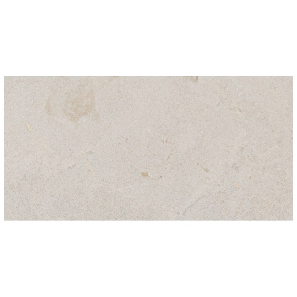 Keystone 4" x 12" Troy Beige Sandblasted Marble 5Cm Bullnose Coping