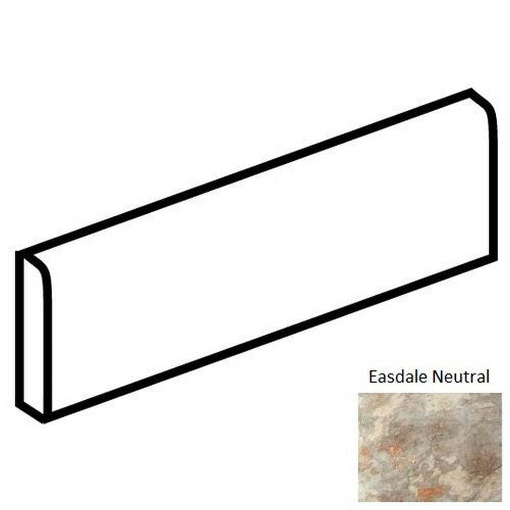 American Olean 3" x 12" Kendal Slate Porcelain Bullnose