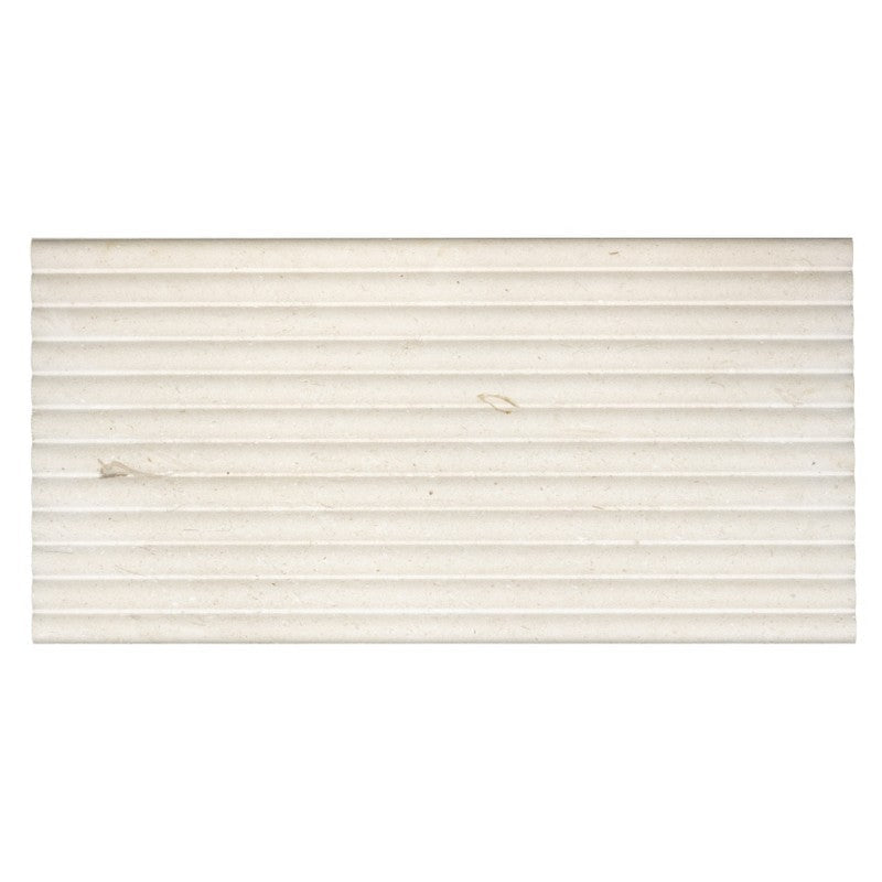 Emser 12" x 24" Flutique Honed Limestone Wall Tile