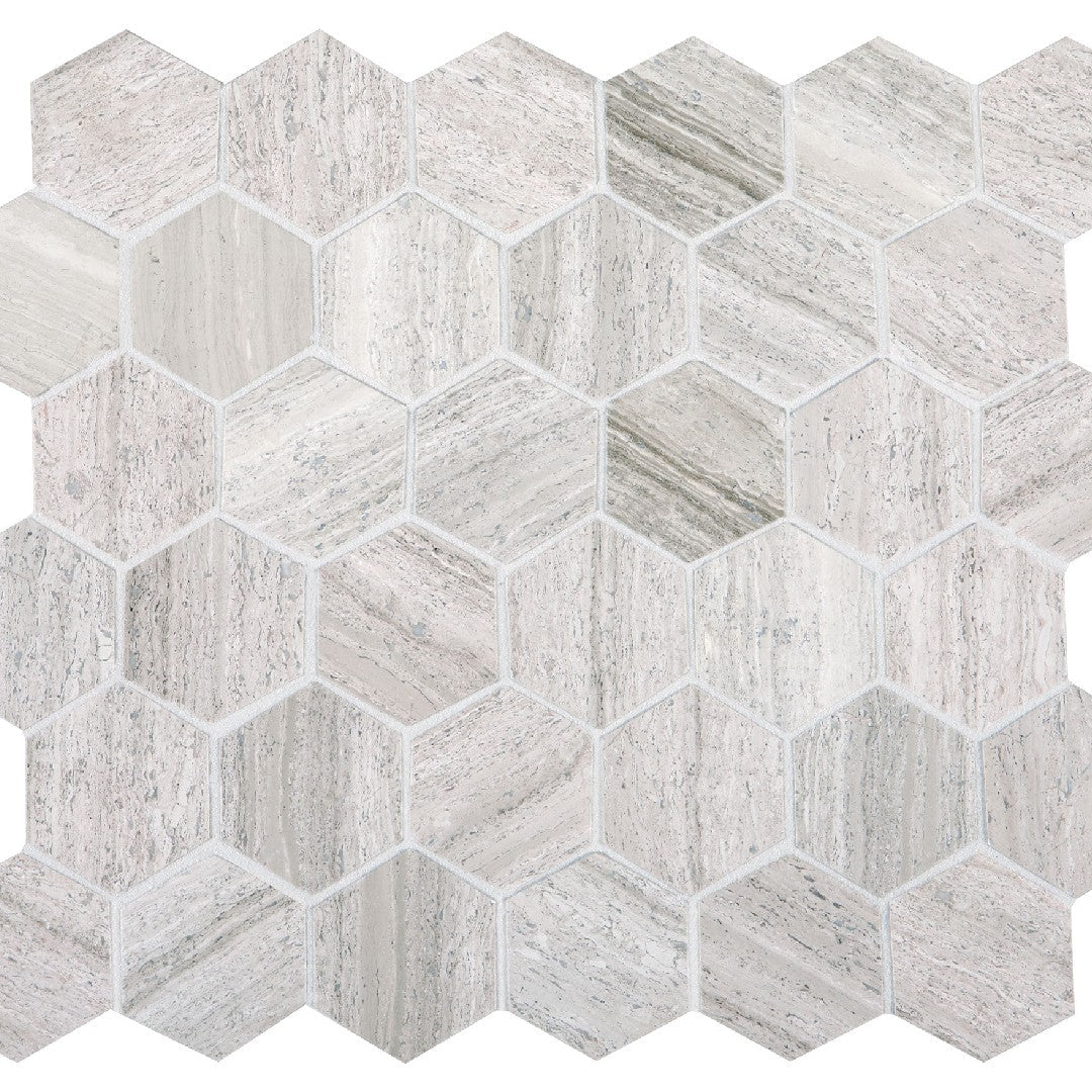 Daltile-Natural-Stone-Limestone-13-x-13-Honed-2-Hexagon-Mosaic-Chenille-White