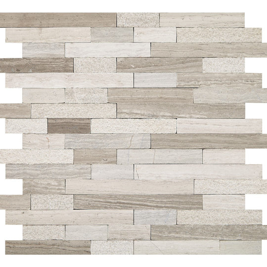 Daltile-Minute-Mosaix-12-x-12-Natural-Stone-Random-Linear-Mosaic-Chenille-White