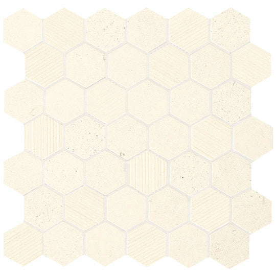 Daltile-Natural-Stone-Limestone-12-x-13-Mix-2-Hexagon-Mosaic-Blavet-Blanc