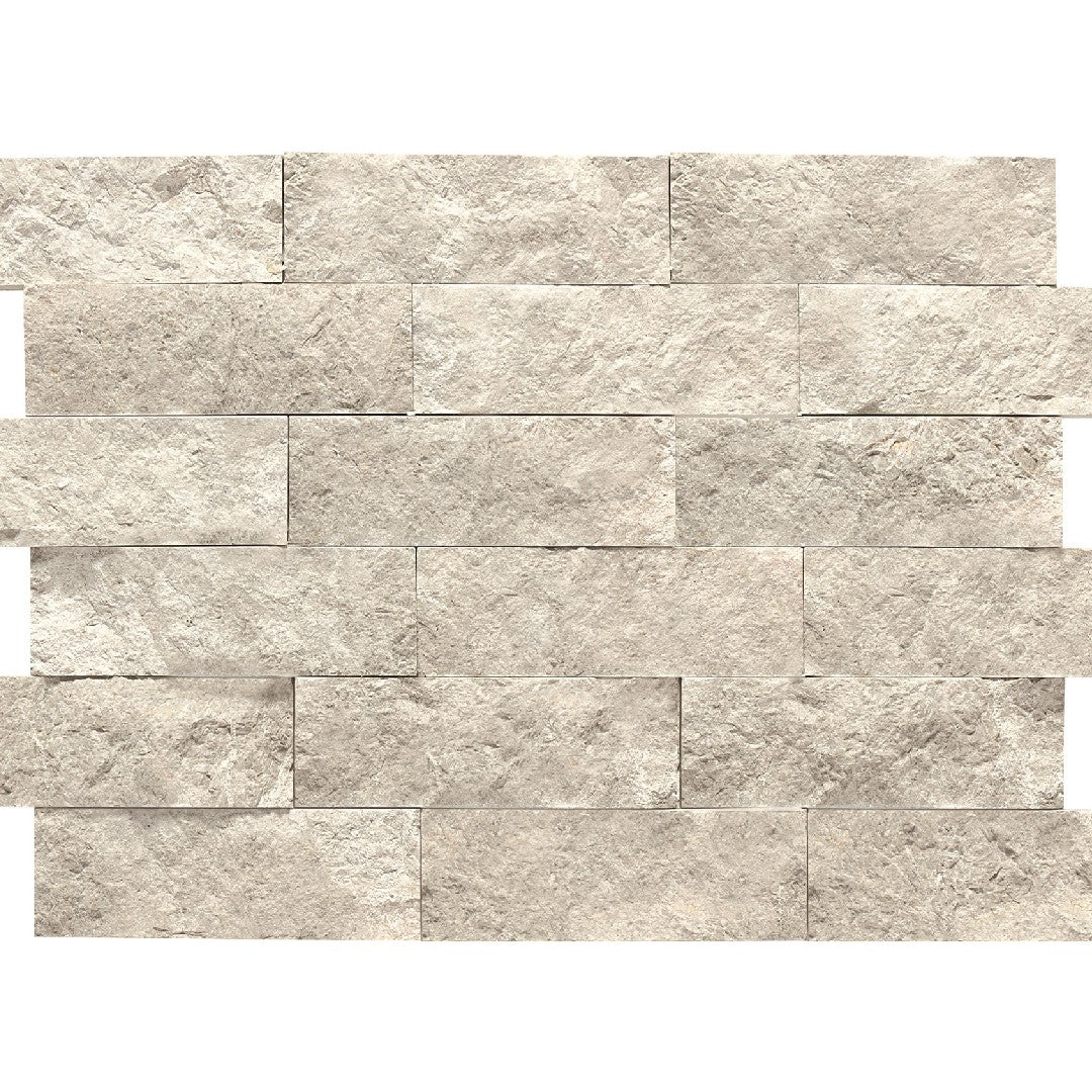 Daltile-Natural-Stone-Limestone-12-x-14-Split-Face-2x6-Brick-Joint-Mosaic-Arctic-Gray