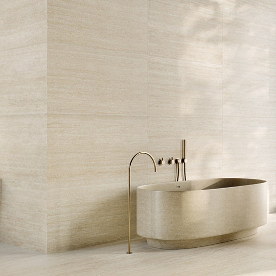 Bedrosians-Opus-24-x-48-Matte-Porcelain-Chiseled-Deco-Wall-Tile-Travertine